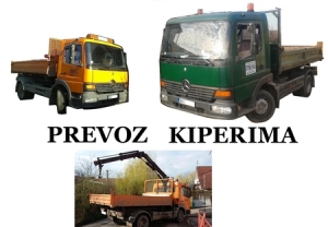 Autoprevoznik Petrović Nenad - usluge prevoza građevinskog materijala i istovara paletne robe sa kranom, najam kontejnera od 7m3