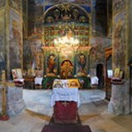 Unutrašnjost manastira Rača